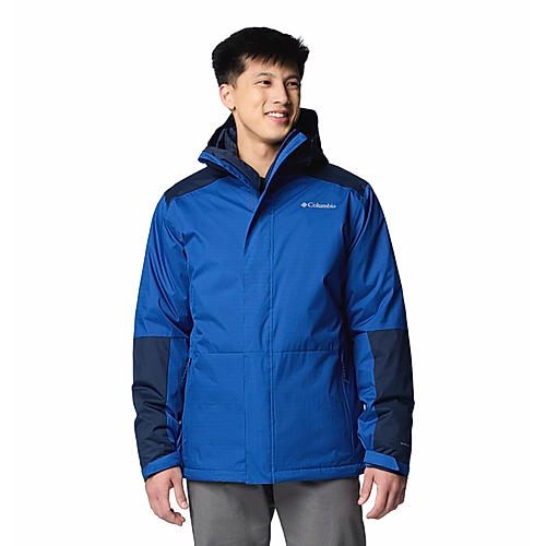 Columbia Mens Blue Omni-Heat Reflective Point Park Interchange Jacket