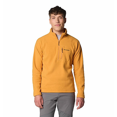 Columbia Mens Orange Fast Trek III Half Zip Fleece Pullover