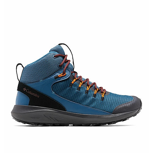 Columbia Mens Blue Trailstorm Mid Waterproof Shoes