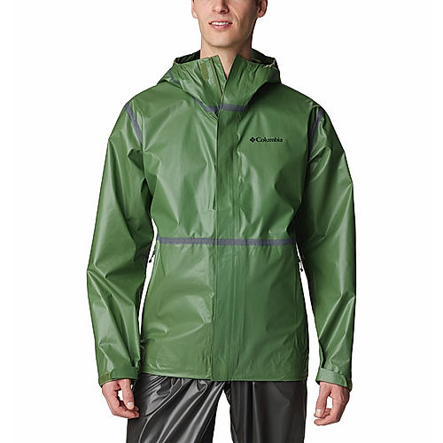 Columbia Men Green Outdry Extreme Hikelite Shell Jacket (Complete Waterproof)