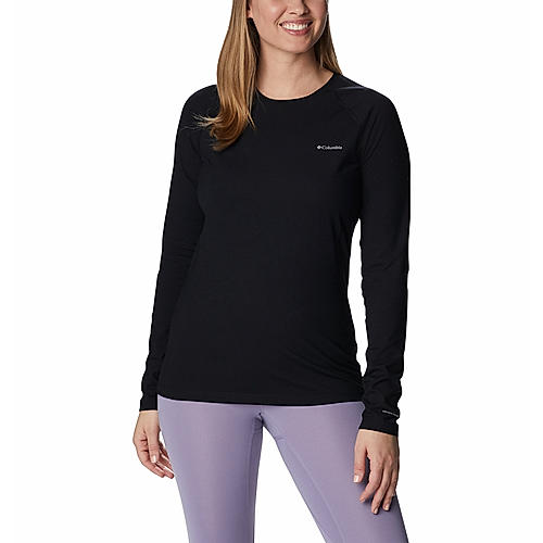 Columbia Womens Black Omni-Heat Infinity W Knit Long Sleeve Crew Thermal Top