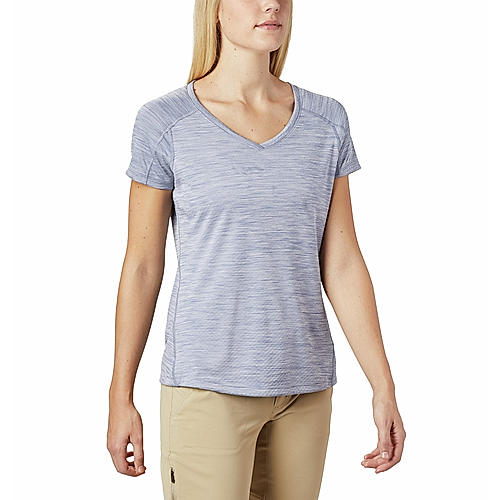 Columbia Women Blue Zero Rules Short Sleeve T-Shirt 