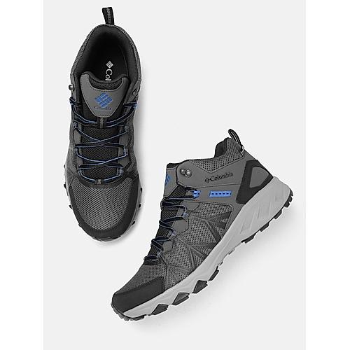 Columbia Men Grey Peakfreak II Mid Outdry Hiking & Trekking Shoes (Waterproof)