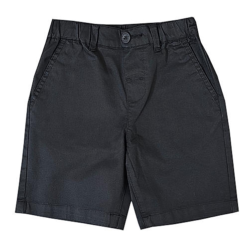 Junior Twill Mid Rise Comfort Elastic Waist Cool Feeling Shorts