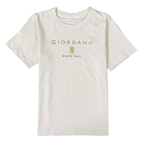 Junior's Giordano Logo Print Tee