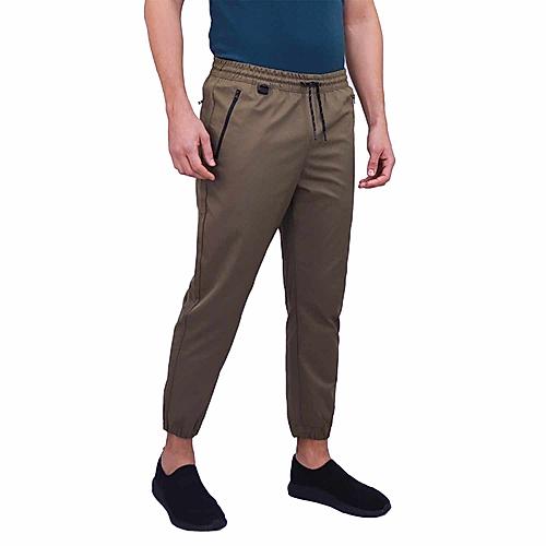 Men's G-Motion Polyester Plain Weave Mid Rise Regular Tapered Fit Elastic Waist Jogger