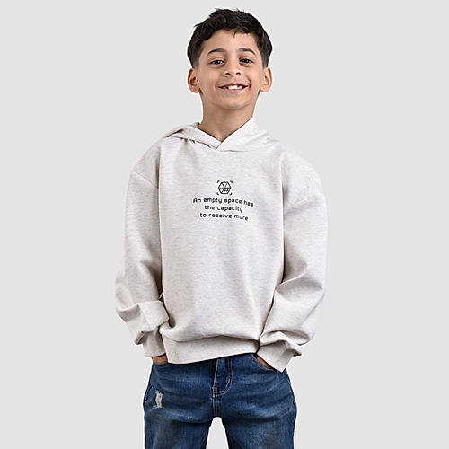 Kids Cotton Polyester Spandex Interlock Long Sleeve Comfort Fit Print Sweatshirt Hoodie