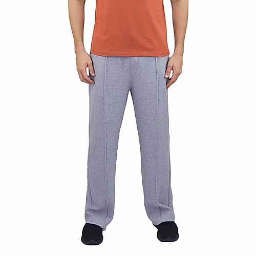 Men's Twill Jacquard Knit Mid Rise Relax Fit Jogger Pants