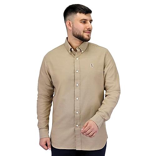 Men's Cotton Oxford Full Opening Long Sleeve Slim Fit  Shirt