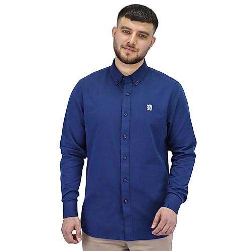 Men's Cotton Oxford Full Opening Long Sleeve Slim Fit  Shirt