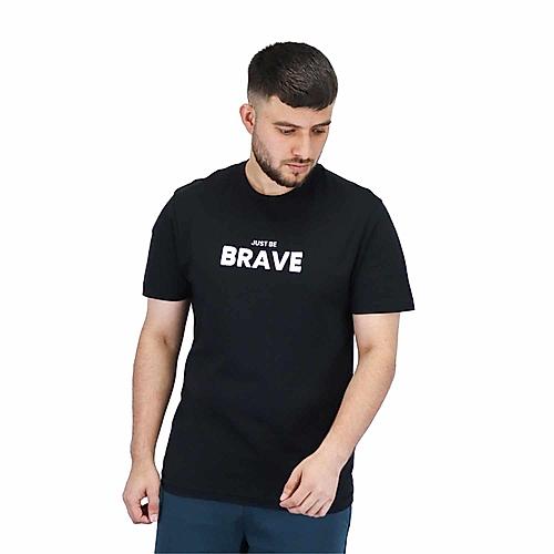 Men's Cotton Jersey Crew Neck  Slim Fit Message Print Tee