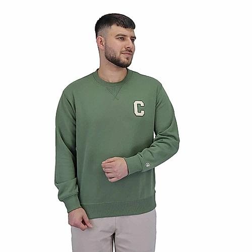 Men's  Classic French Terry Crew Neck Long Sleeve Relaxed Fit Print Sweatshirt