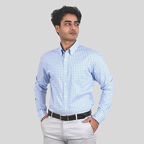 Men's Oxford Pattern Wrinkle Free Shirt