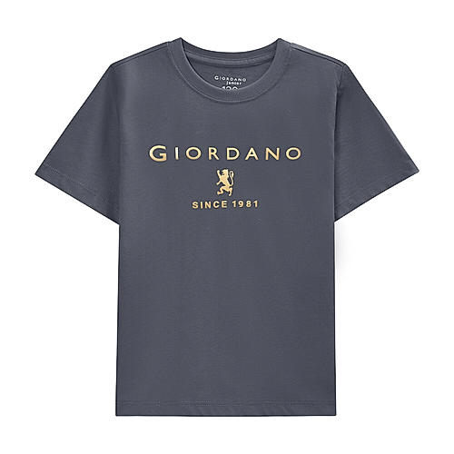 Junior's Giordano Logo Print Tee