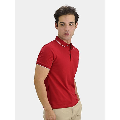 Men's Solid Cotton Polo