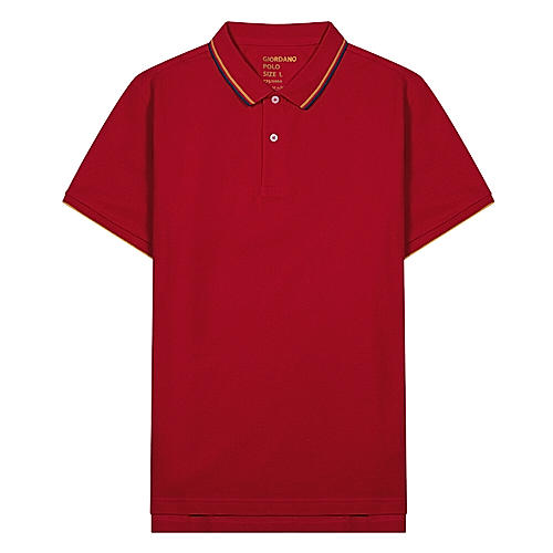 Men's Solid Cotton Polo