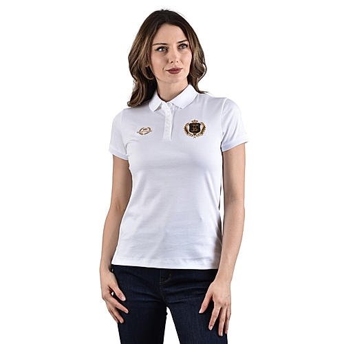 Women's Slim Fit Embroidery Bold Polo (Liquid Touch)