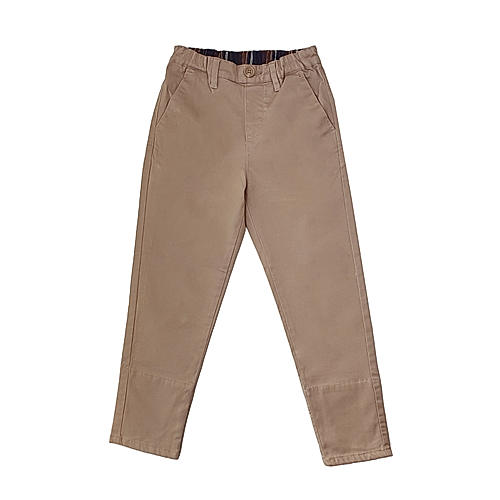 Junior Twill Stretch Mid Rise Regular Tapered Fit Elastic Waist Pants