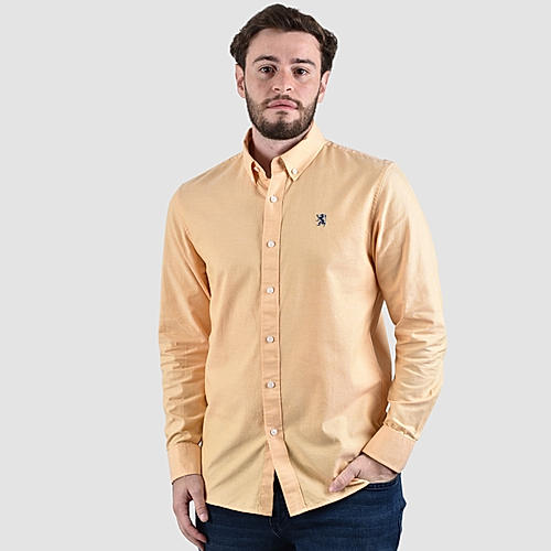 Men's Cotton Oxford Full Opening Long Sleeve Slim Fit  Shirt