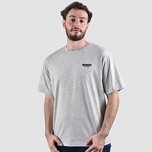 Men's Crew Neck Short Sleeve Wander Wonder Collection Relaxed Fit Print Tee