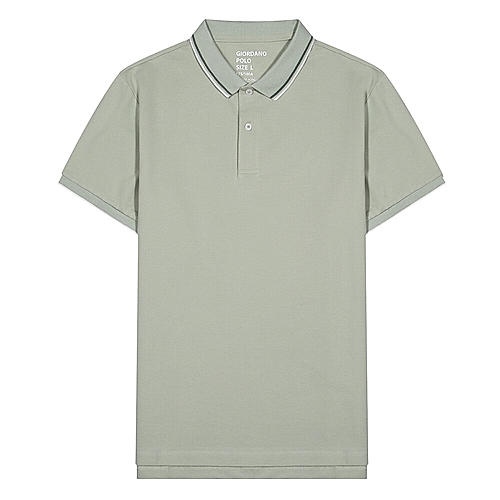 Men's Solid Cotton Polo