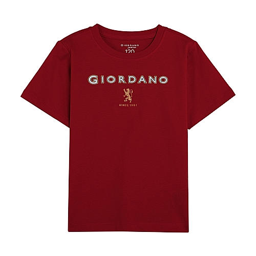 Junior's Giordano Logo Print Tee