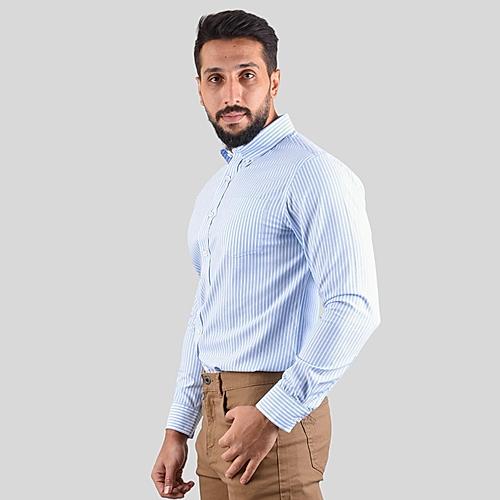 Men's Oxford Pattern Wrinkle Free Shirt