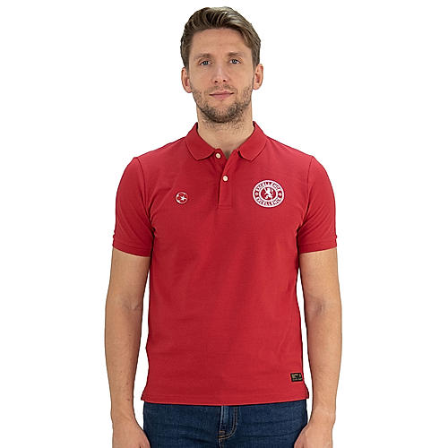 Men's Red Bold Polo