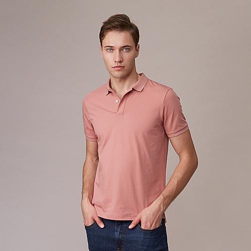 Men's Pink G-Motion Solid Polo