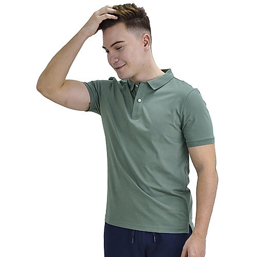 Men's Green G-Motion Solid Polo