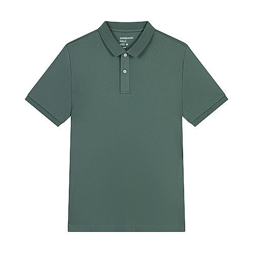 Men's Green Luxury touch polo