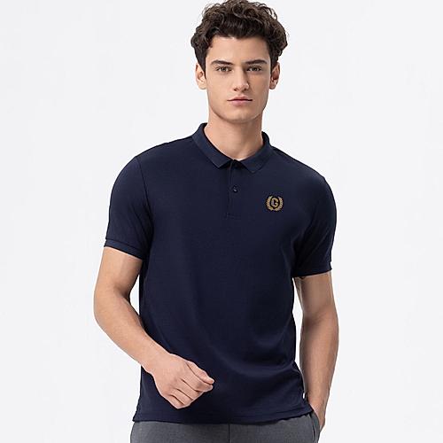 Men's Blue Luxury touch polo