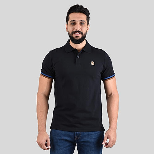 Men's Black Performance Polo