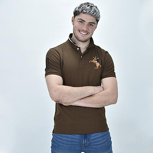 Men's Brown Polo