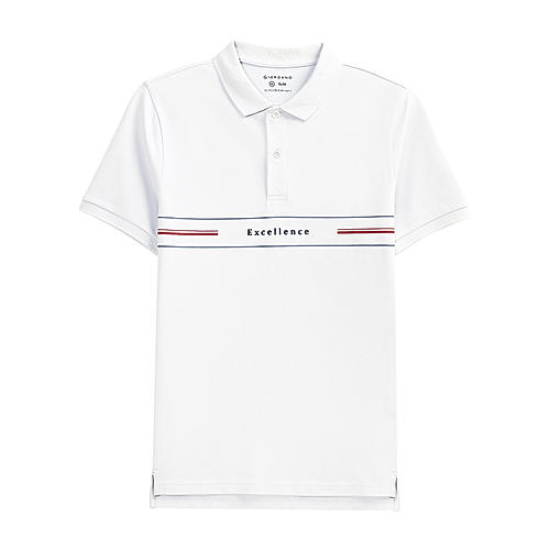 Men's White Polo