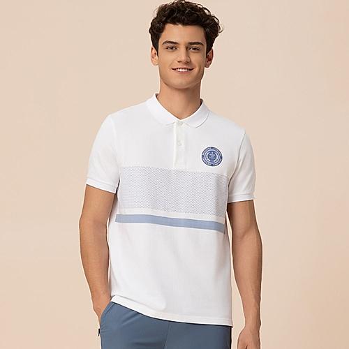 Men's White Polo