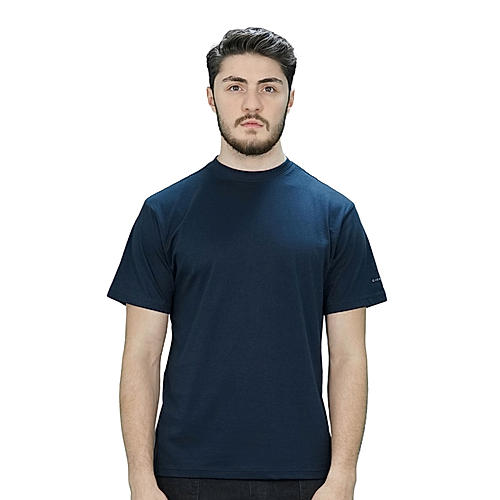 Men's Blue Short Sleeve Crewneck Tee