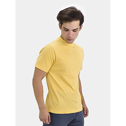 Men's Yellow Short Sleeve Crewneck Tee