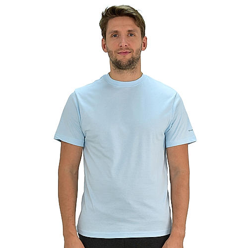 Men's Blue Short Sleeve Crewneck Tee