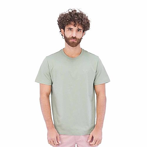 Men's Crew Neck Short Sleeve Slim Fit Embroidery Tee