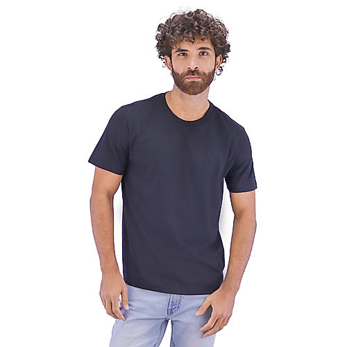 Men's Crew Neck Short Sleeve Slim Fit Embroidery Tee