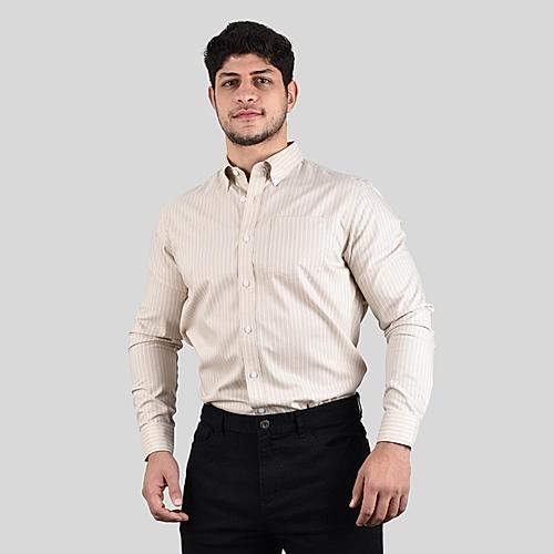 Men's Multicolor Oxford Pattern Wrinkle Free Shirt