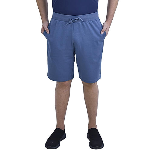 Men's Blue Double Knit Shorts