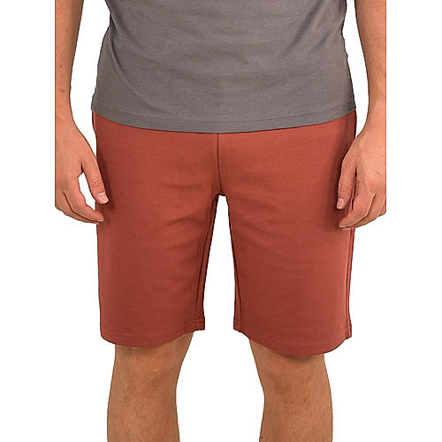 Men's Red Double Knit Shorts