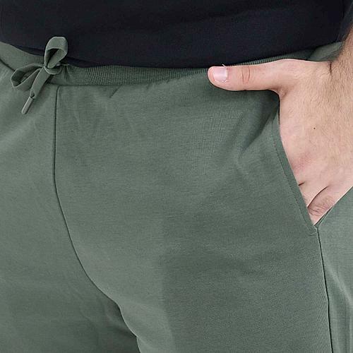 Men's Green Double Knit Shorts