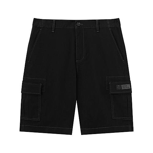 Men's Twill Low Rise Relaxed Fit Cargo Bermuda