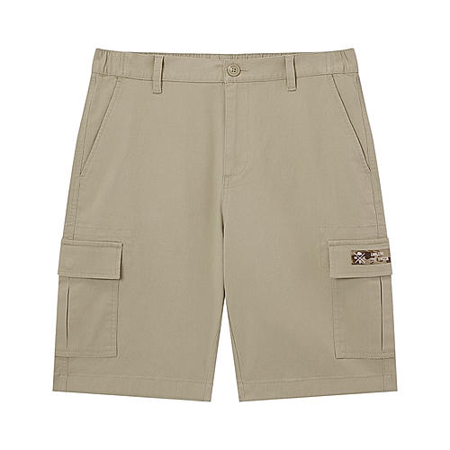 Men's Twill Low Rise Relaxed Fit Cargo Bermuda