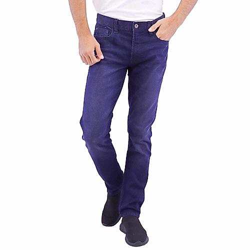 Men's Cotton Spandex Denim Low Rise Skinny Tapered Fit Jeans