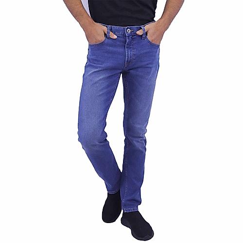 Men's Cotton Spandex Denim Low Rise Skinny Tapered Fit Jeans