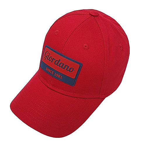 Cap with Giordano Logo and Rubber Badge